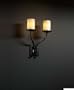 Sonoma 2 Light Black Sconce Candle Tall