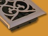 Wood Venture Brushed Nickel Victorian Floor Grate - 614SVN