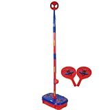 Boys Spider Man Swing Ball Tennis Trainer W/ 2 Bats New