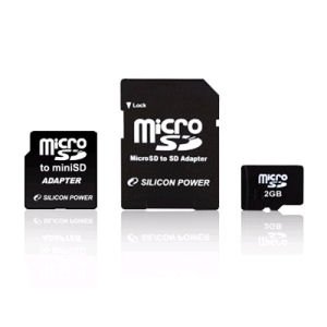 SILICONPOWER microSDカード 2GB  SP002GBSDT000V30