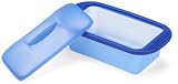 Mastrad - F72503 - Terrine en Silicone avec Livret Recettes Offert - 1000 g - Bi-Ton Bleu