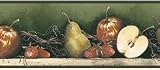 Pine Sliced Apples Wallpaper Border