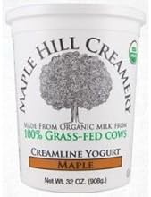 Maple Hill Creamery Organic Maple Yogurt, 32 Ounce -- 6 per case.