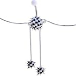 Clear Summer Splash HEDGEHOG Dangle BELLY CHAIN