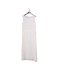 Summer Round Neck Sleeveless Belted Cotton/Linen  Dress