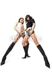 Wallmonkeys Peel and Stick Wall Decals - Two Young Women Posing - Removable Graphic
