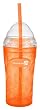Zak Designs Clear/Mango 12-Ounce Lil' Chiller with Straw