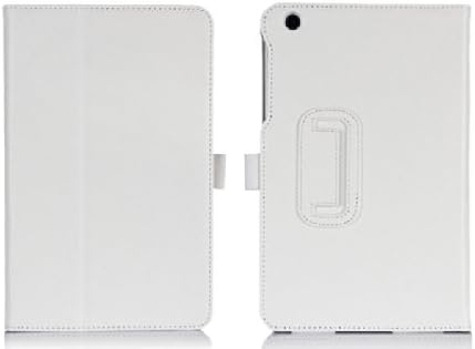 Xinjie® Lenovo Ideatab A8-50 8-inch Tablet A5500 Case with Elastic Hand Strap, Multi-angle, Card Holder Leather Stand Cover Case for Lenovo Ideatab A8-50 8-inch Tablet (white)