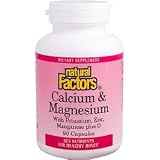 Natural Factors Calcium & Magnesium, 90 Capsules