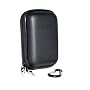 Anti-Shock Waterproof Double Protection Hard Case with Extra Space for Battery & Memory Card for Panasonic Lumix DMC-TZ6, DMC-TZ7, DMC-ZS1, DMC-ZS3 Cameras in Black Colour.
