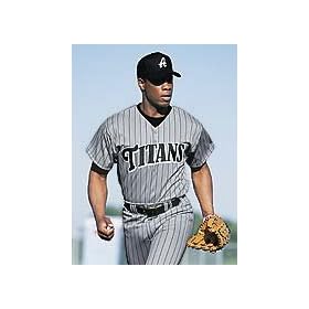 High Five Pinstripe Double Knit Button Front Jersey-HIGH5-19090
