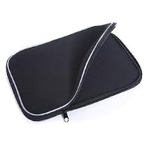 iTech premium durable water resistant neoprene black zip sleeve carry case for Sony Portable DVD players including model numbers Sony DVP-FX720, Sony DVP-FX730, Sony DVP-FX820, Sony DVP-FX875, Sony DVP-FX930, Sony DVPFX930B