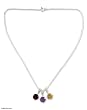 Amethyst and garnet choker, 'Festive India'