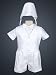 Lito Infant Boy's Embroidered Shantung Cross Vest Christening Short Set and Bonnet