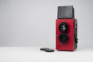 Blackbird Fly, 35mm TLR Twin Lens Reflex Camera - Black with Red Face