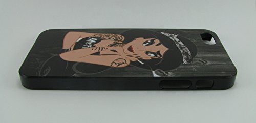 iPhone 5S Case / iPhone 5 Case - Disney Princess Jasmine from Alladin Art Bad Girl Tattoos Misfits T-shirt - Premium Hard Shell Graphic Case Cover for Apple iPhone 5/5S - Stylish Lightweight Ultra Thin Case For Maximum Comfort, Portability, and Grip - High Quality Graphic Image for a Stylish Look - Risk Free Extended 1 Year Warranty!