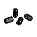 HOTSYSTEM High-quality 4 x Tire Wheel Rims Stem Air Valve Caps Tyre Cover Car Truck Bike Black Aluminum