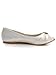 Elegantpark EP2053 Women's Peep Toe Buckle Satin Bridal Flats Wedding Shoes