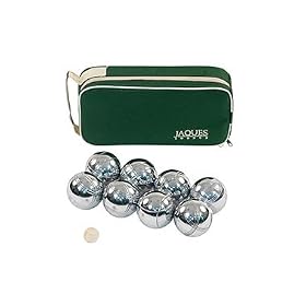 Click here to buy 8 Boule Polished Alloy Set by Jaques of London.