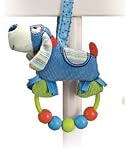 Baby Boy Rattle, Snoodle Beaded Rattle 5.5