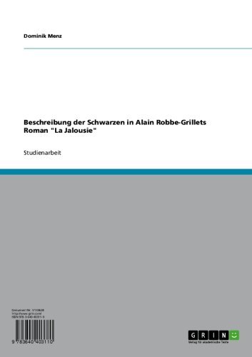Beschreibung der Schwarzen in Alain Robbe-Grillets Roman 