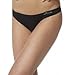 Boody Women's G String Thong Underwear - Seamless Thongs for Women, Sexy Panties for Women - Low Rise Womens Thongs with Ribbed Waistband, Soft Bamboo Viscose for All-Day Comfort - Black, Medium