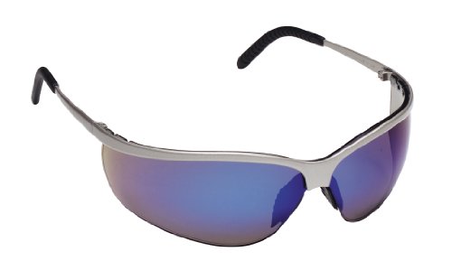 3M Metaliks Sport Protective Eyewear. 11540-10000-20 Blue Mirror Lens, Nickel Frame  (Pack of 1)