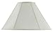 Cal Lighting SH-8101/17-EG 17-Inch Bottom Vertical Piped Basic Coolie Shade, Egg Shell