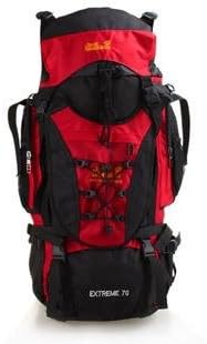 Steel frame big Camping bag 70L outdoor sports men and women travel backpack waterproof riding backpack , red