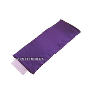 Click here to buy Aromatherapy Eye Pillow -Purple Satin - Microwavable Warm and Cold Travel Pack Included by Christine James.