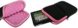 rooCASE Super Bubble Neoprene (Pink / Black) Sleeve Case for Garmin nuvi 775 / 775T / 775LMT 4.3-inch