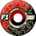 Spitfire F1 Street Burners Swirl Black / Red Skateboard Wheels - 54mm 100a (Set of 4)