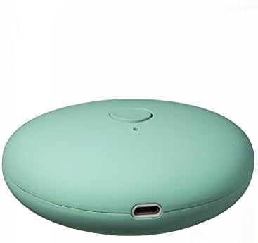 Lucky Stone [Turquoise Blue] 3200mAh Rechargeable Double-Sided Hand Warmer / Portable Charger&amp; Power Bank with Special Designed Coating makes the Surface as Tender as Baby's Skin and delivers Natural