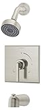 Symmons S-3602-STN Duro Tub/Shower System with Integral Stops, Satin [並行輸入品]