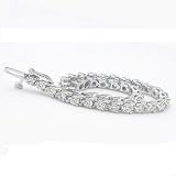 14k White Gold Three-Prong Round Tennis Diamond Bracelet (3.00ctw, G-H Color, SI2-3 Clarity) 6.5 Long 2.4MM