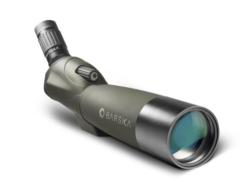 Barska BlackBlackhawk 20-60x80 Waterproof Angled Spotting Scope w/Tripod, Soft Carry Case & Premium Hard Case