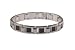 Men's Stainless Steel w/ Tungsten & Black Carbon Bracelet, 8.5
