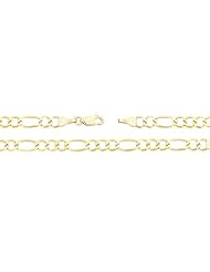 Ultralight Prime Link® Figaro Chain Bracelet 4.9mm, 10K Gold