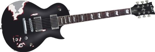 ESP James Hetfield Truckster LTD Electric Guitar Aged Primer Black Satin On Sale