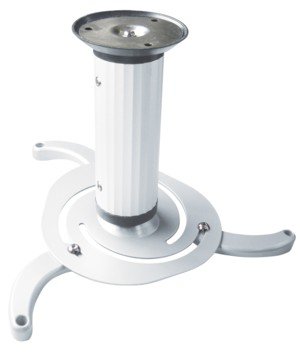 netSells® * Deckenhalter für Beamer * Kugelgelenk * bis 10 kg * Lochabstand: 130 - 320 mm * weiß