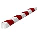 Independent Warehouse 60-6760-2 Knuffi Type G Polyurethane Foam Shelf Bumper Guard, 196-3/4" Length x 1-1/16" Width x 1-1/4" Height, Red/White