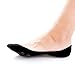 No Show Non Slip Women's Cotton Sock – SHEEC SoleHugger Secret - Black Small 4 Pairs