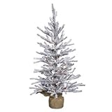 Vickerman – 4′ x 23″ Flocked Angel Pine 70 Clear Lights Christmas Tree (B105241) 18763