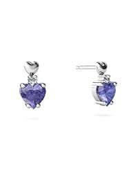 Genuine Tanzanite 14kt White Gold Earrings