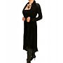 Blue Banana Black Full Length Waterfall Cardigan