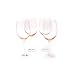 Certified International Pink 20-ounce White Wine ,Set of 4