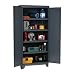 Edsal EHD7836 Industrial Gray 14 Gauge Steel Storage Cabinet, 4 Adjustable Shelves, 1800 lb. Capacity, 78" Height x 36" Width x 24" Depth