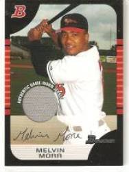 2005 Bowman Relics #104 Melvin Mora - Baltimore Orioles (Piece of Authentic Game Used Jersey) (Baseball Cards)