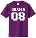 OBAMA 08 (athletic) on Adult & Youth 100% Cotton T-Shirt (in 40 colors)