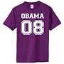 OBAMA 08 (athletic) on Adult & Youth 100% Cotton T-Shirt (in 40 colors)